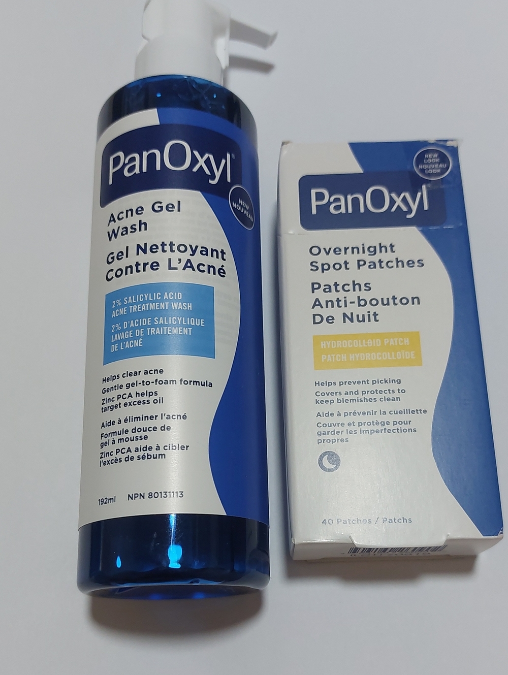 Blue Acne Gel Wash & Overnight Spot Patches Duo